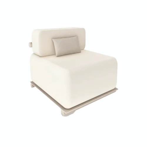 SHAL-35CT Shoreline Aluminum Center Seat Sectional Sofa