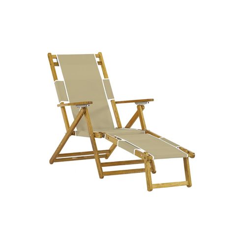 WSS-60 WOODEN ARM CHAIR WITH OTTOMAN